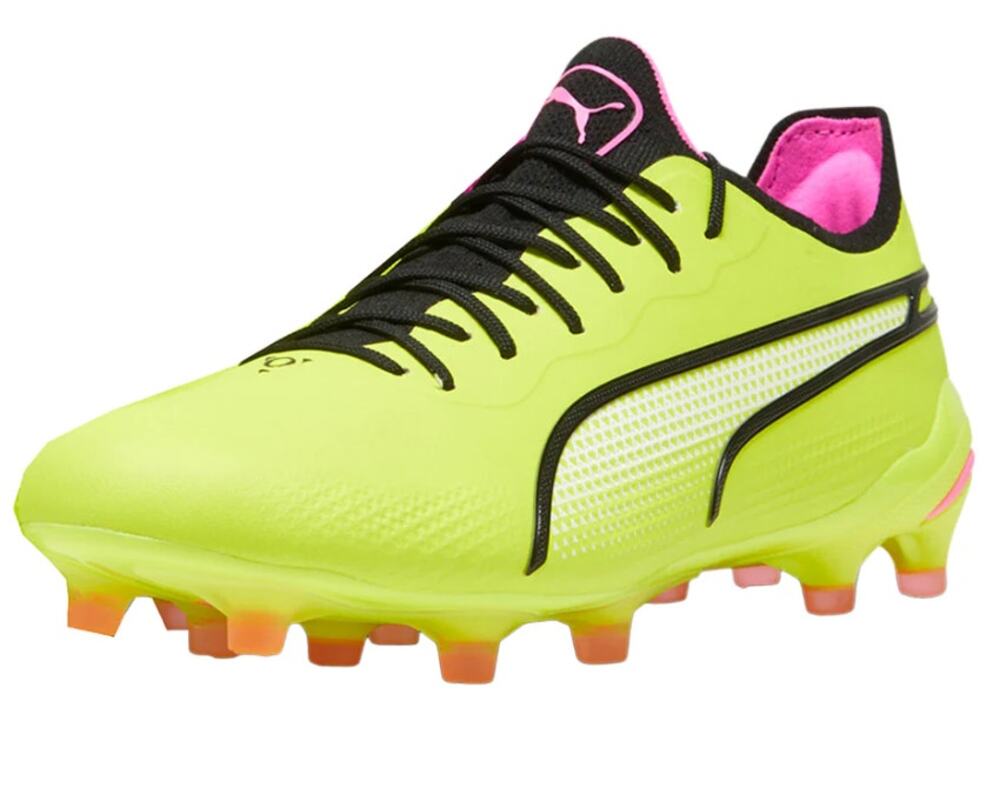 PUMA Mens King Ultimate Soccer Cleats Size 10.5 EU 44 Neon Yellow Athletic NWOB